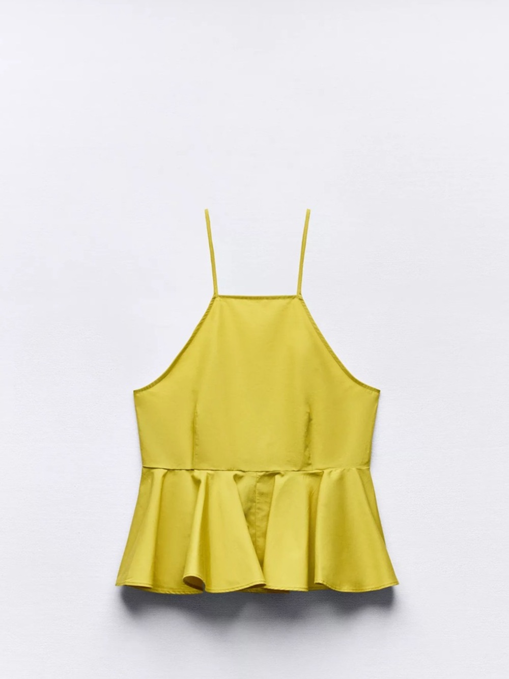 Zara Poplin Halter Top